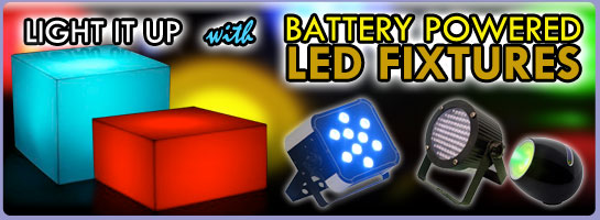 Battery Powered LED Fixtures