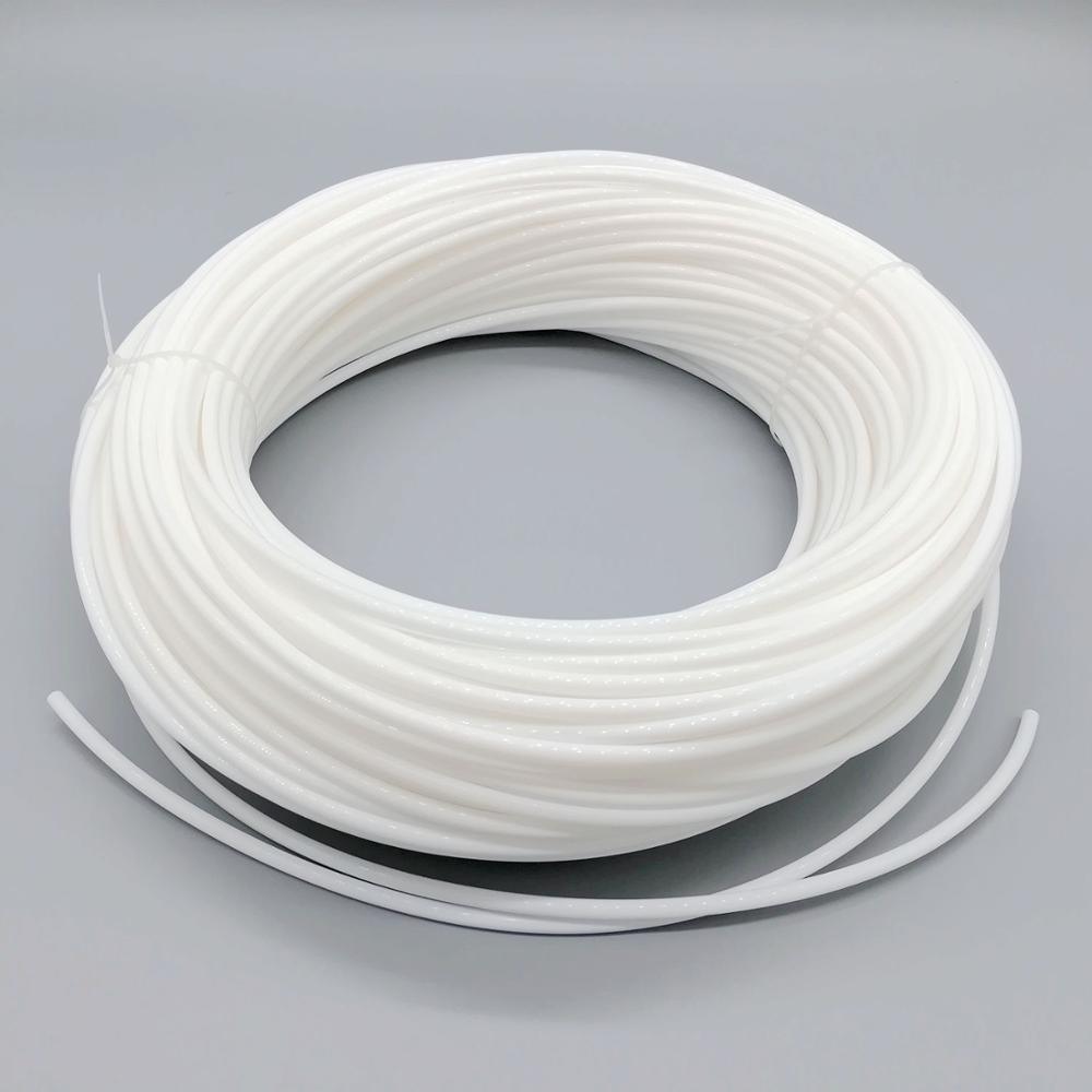 White PVC Solid Core Side Fiber Optic Cable